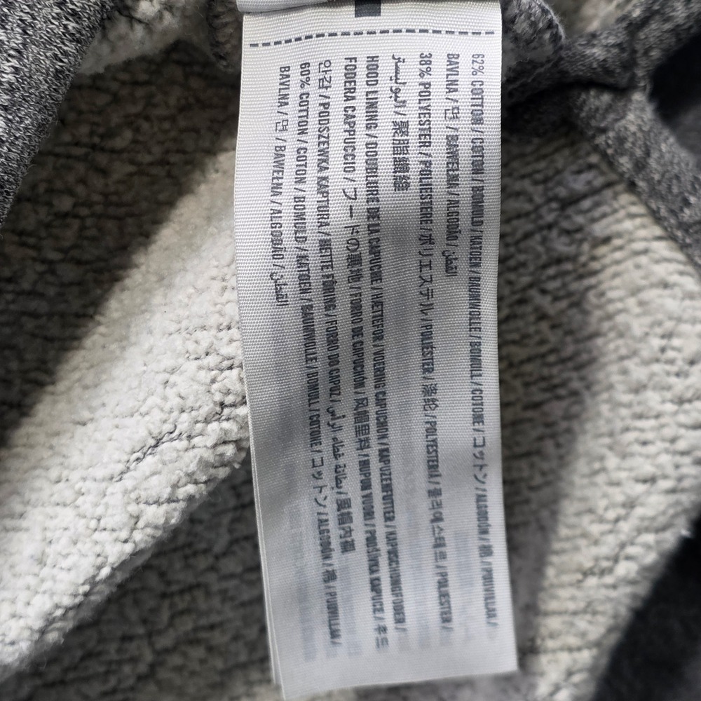 Hollister Hoodie Small Gray Mens Regular Fit Cotton Blend Logo Sleeve Pullover - Picture 6 of 9
